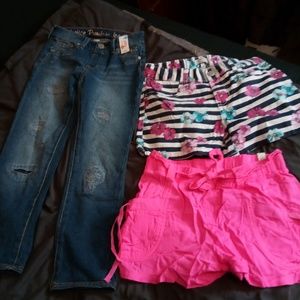 Girls Justice Capri's and shorts